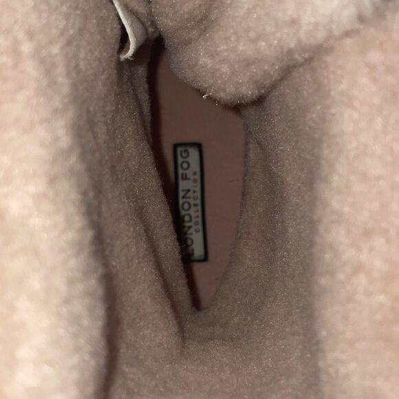 London fog collection blush pink water resistant mely duck boot faux fur size 8M - Picture 12 of 12